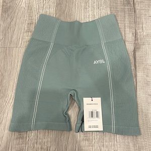 AYBL Reflex Seamless Shorts in Teal Size Small